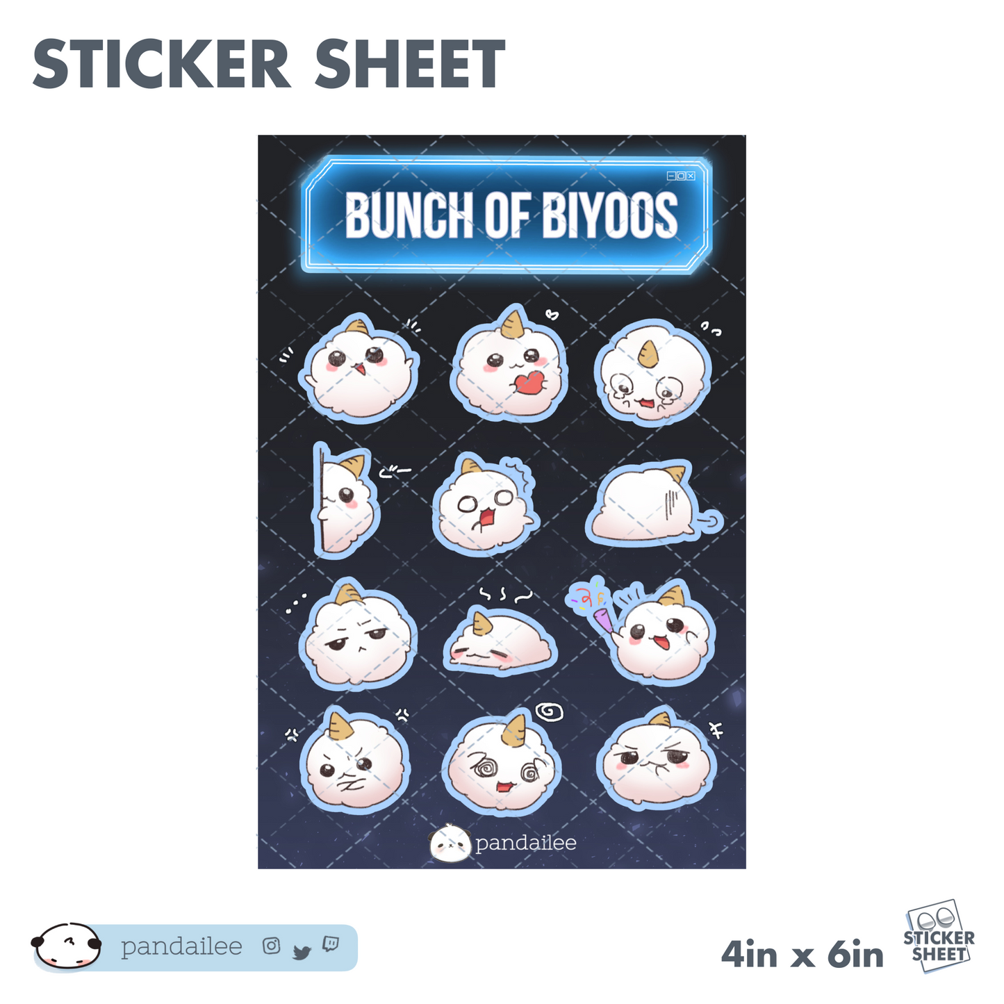 Sticker Sheet┊Bunch of Biyoos