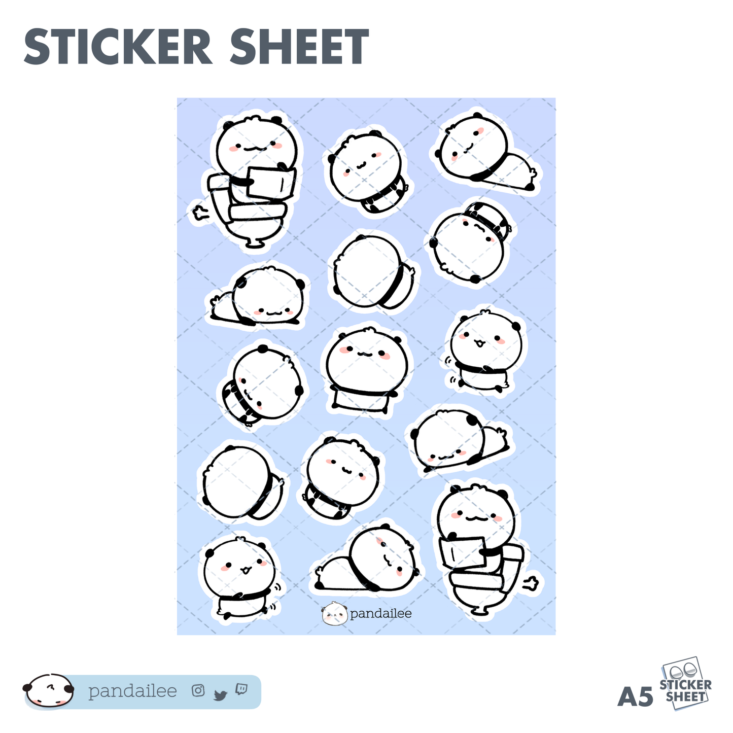 Sticker Sheet┊Panda