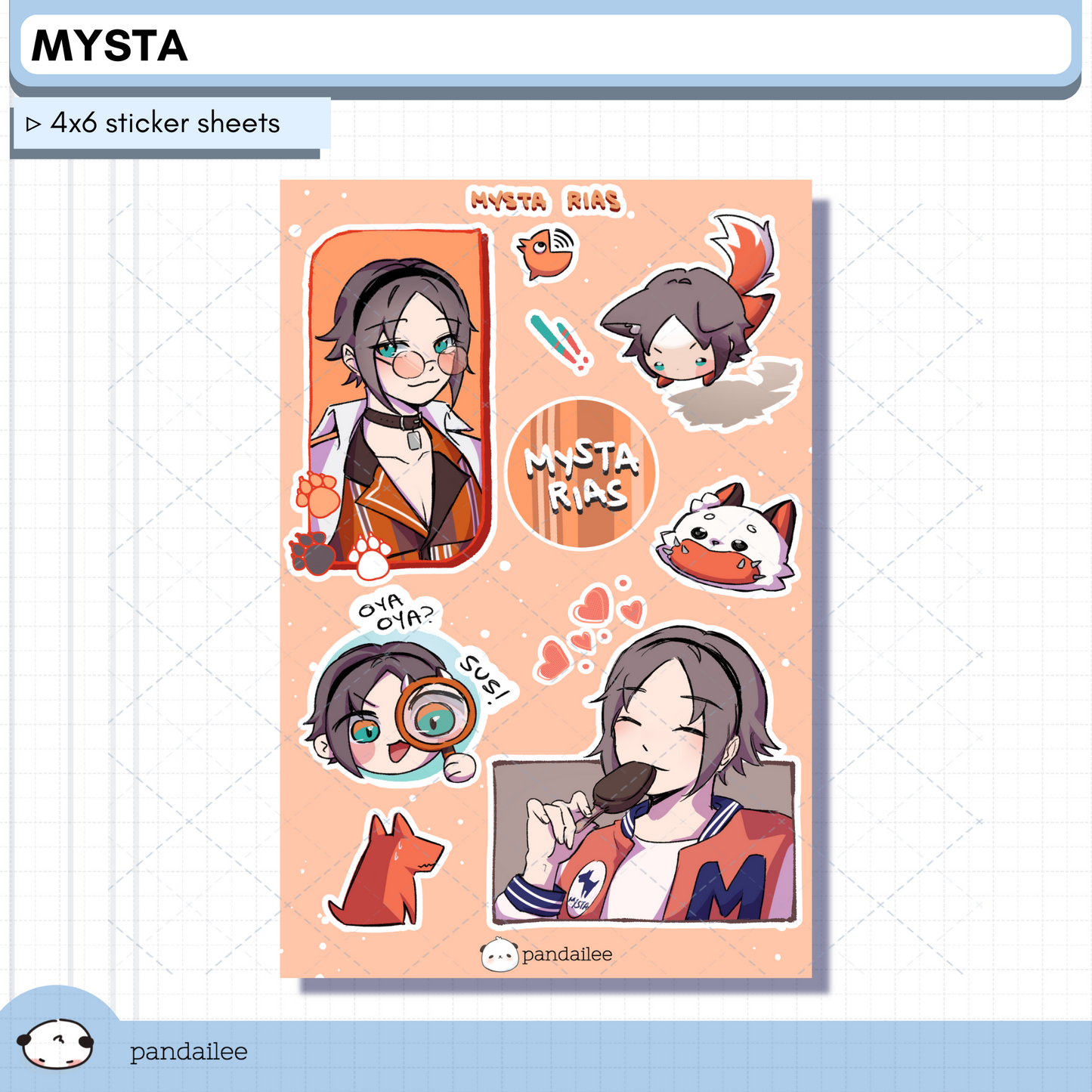 Sticker Sheet┊Mysta Rias