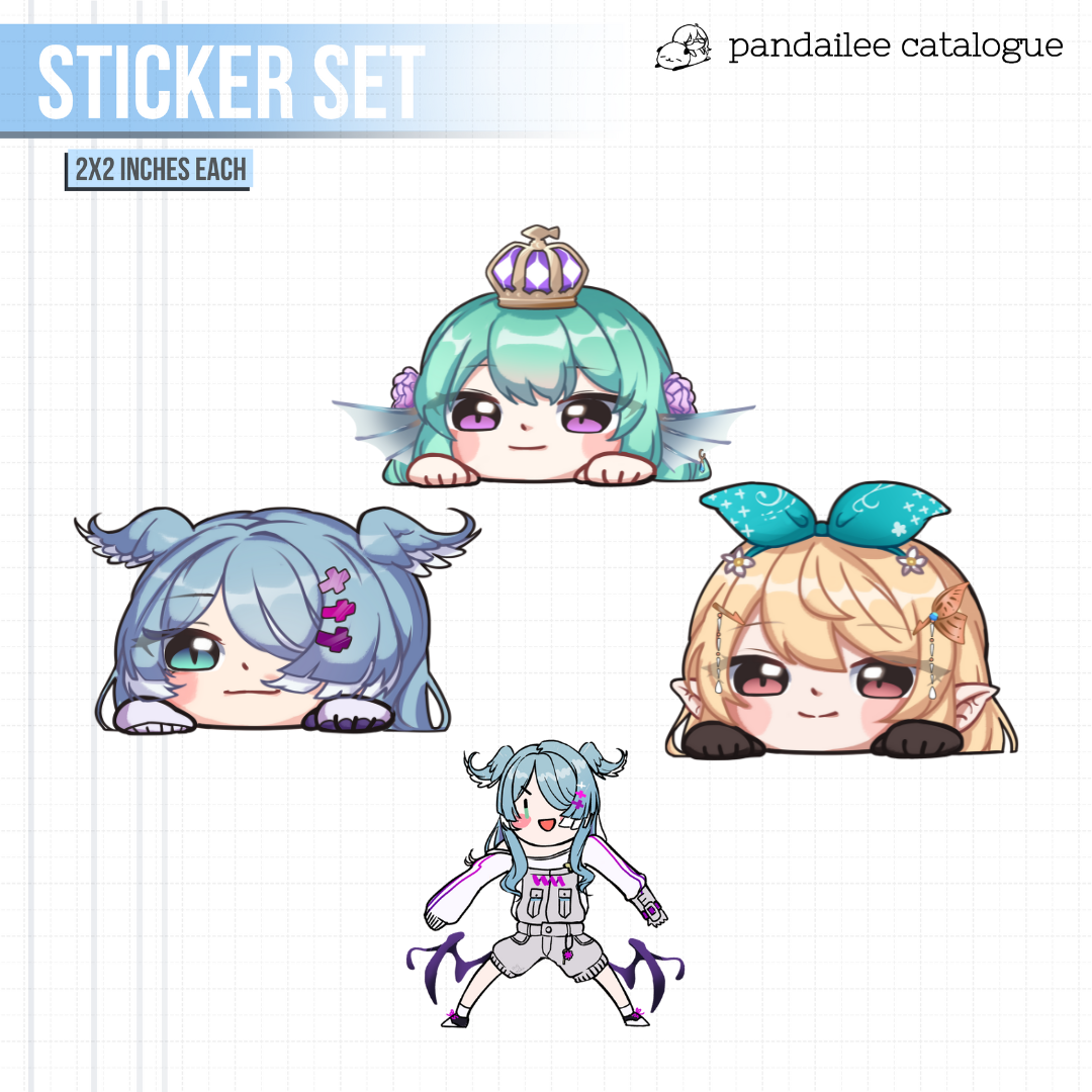Sticker Set┊Lazulight Peekers + Elira Gremlin