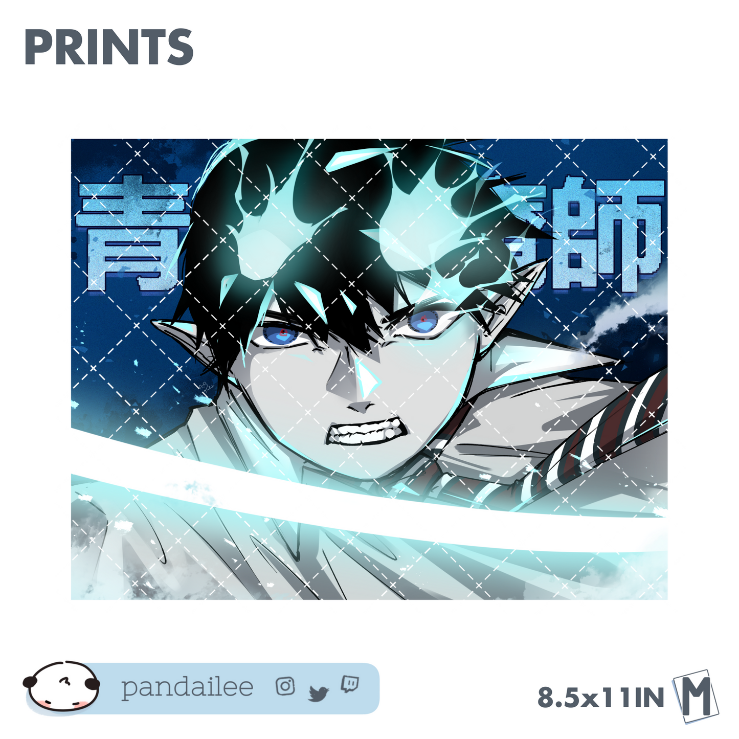 Prints ◦ Medium┊Blue Exorcist Rin