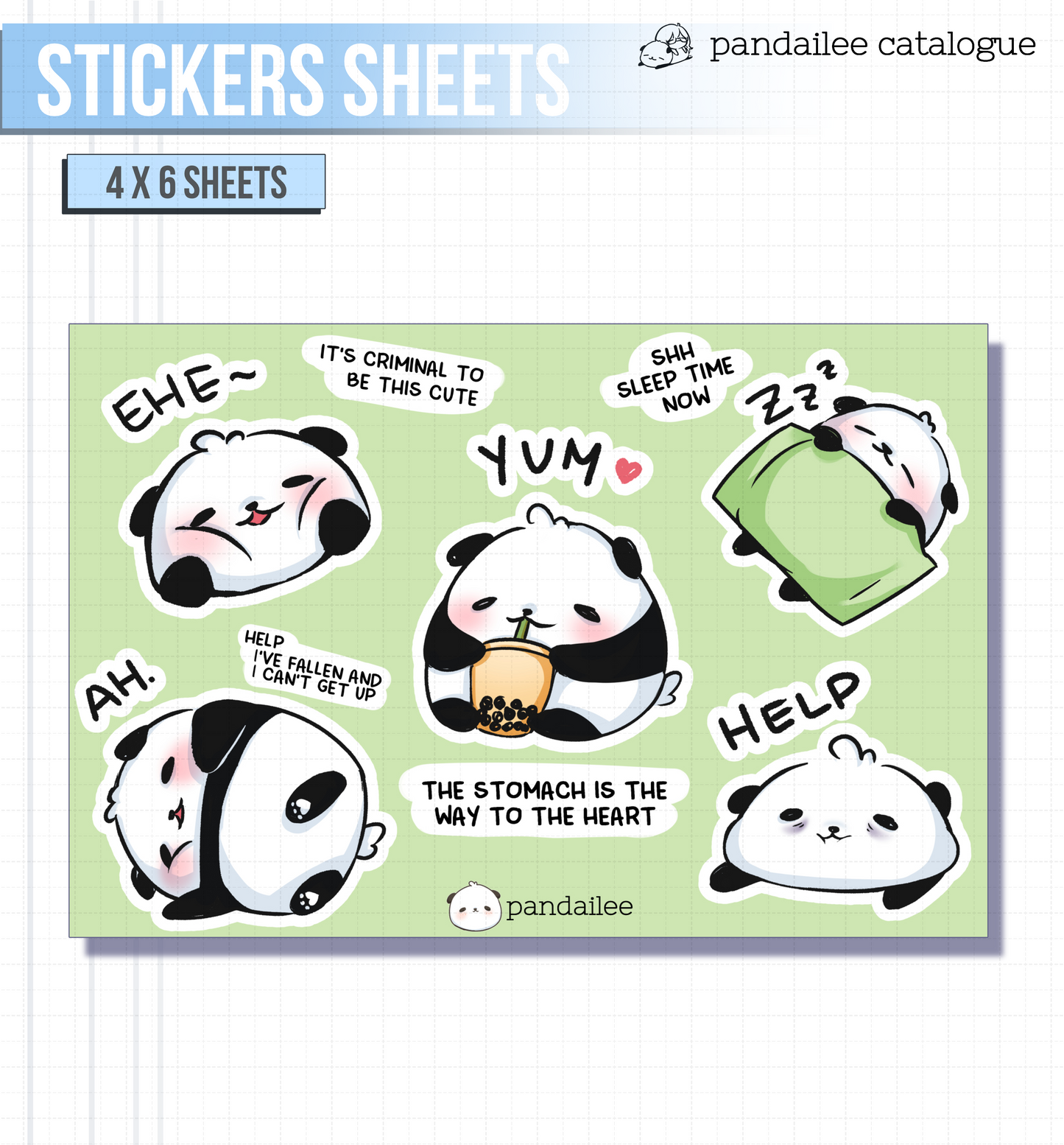 Sticker Sheet┊Pandas