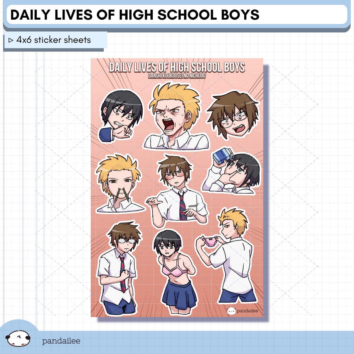 Sticker Sheet┊Daily Lives of Highschool Boys