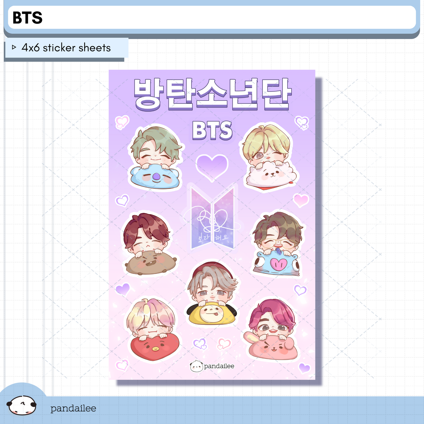 Sticker Sheet┊BTS Idol Mochis