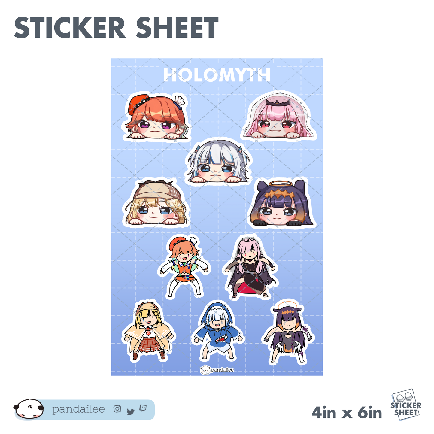 Sticker Sheet┊Holomyth