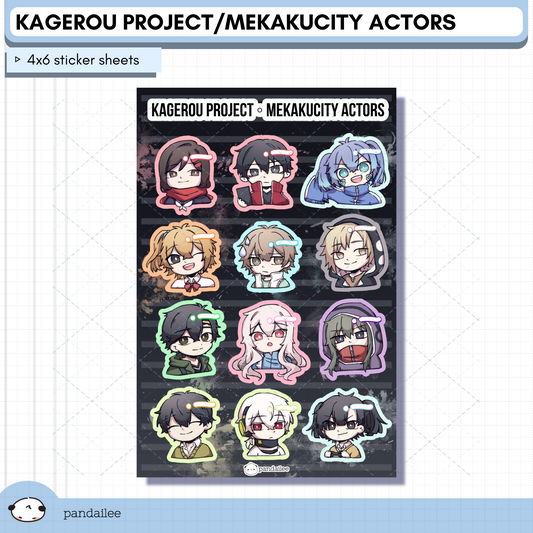 Sticker Sheet┊Kagerou Project/Mekakucity Actors