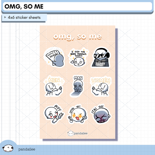 Sticker Sheet┊omg, so me