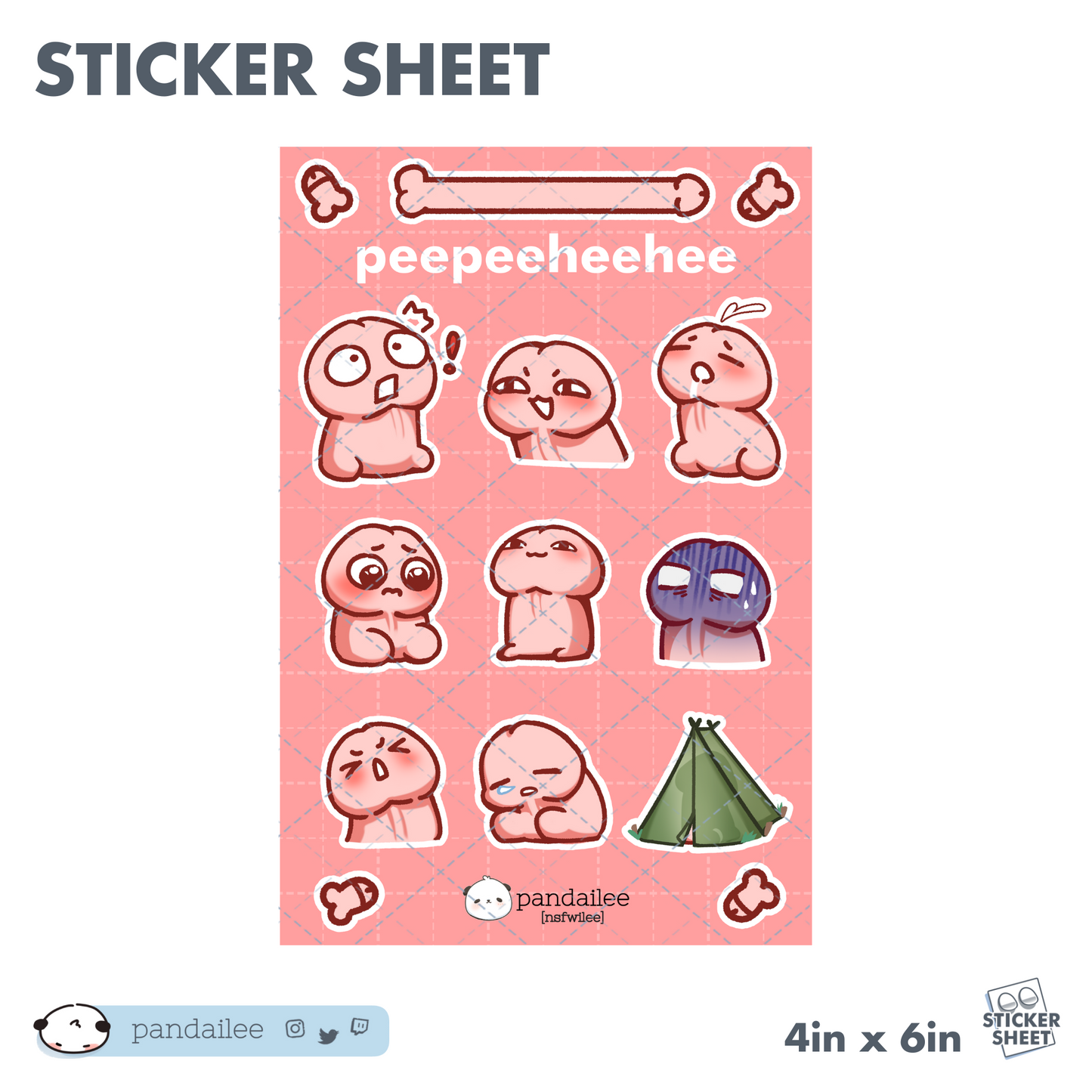 Sticker Sheet┊NSFW peepeeheehee