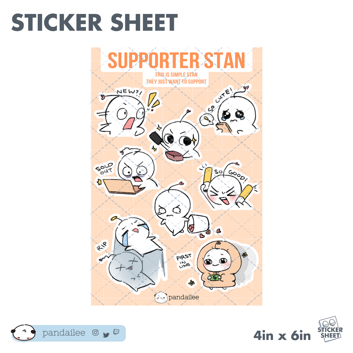 Sticker Sheet┊Supporter Stan