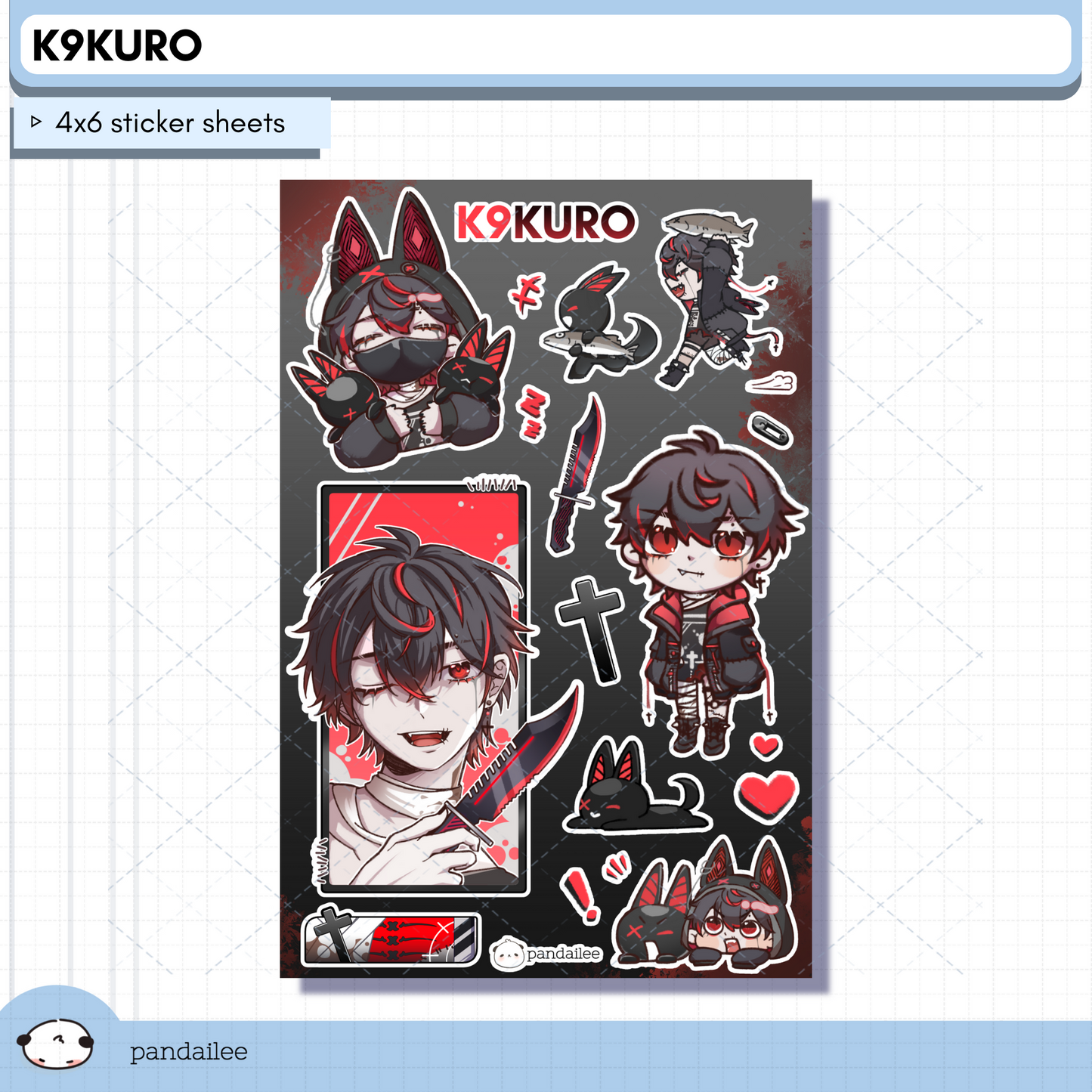 Sticker Sheet┊K9 Kuro