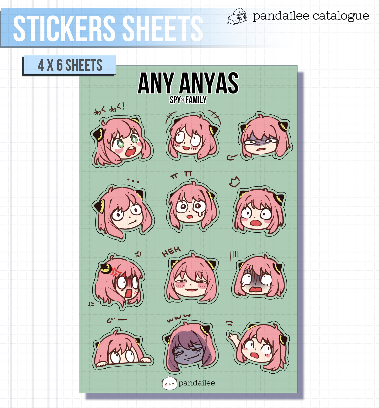 Sticker Sheet┊Any Anyas